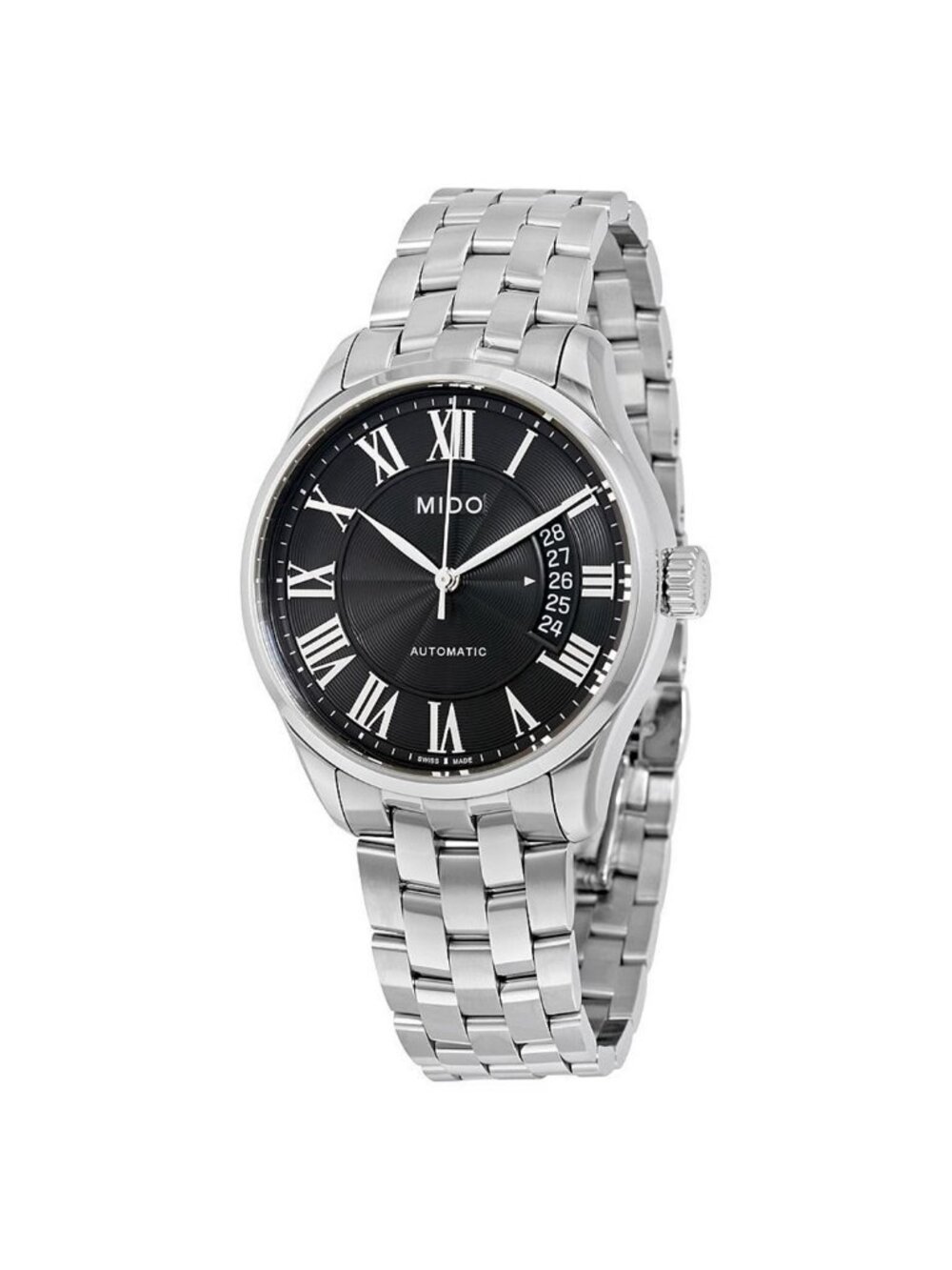 NWT Mido Belluna II Automatic Black Dial Men's Watch M024.407.11.053.00